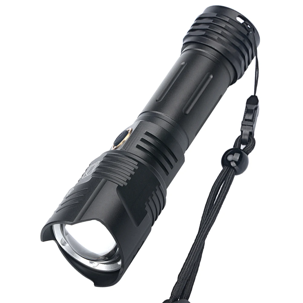 

Portable Flashlight Rechargeable Lamp Zoom IPX4 Waterproof Torch Flash Lights Lightweight Easy Carrying LED Flashlight