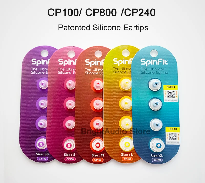 SpinFit-funda de silicona para auriculares CP100 CP800 CP240, 1 par (2 piezas),...