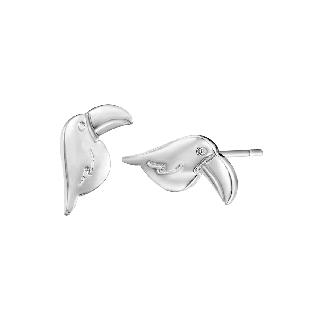 Kinitial Мода Тукан попугай Ара серьги в виде птиц стиле бохо серьги-гвоздики птицы