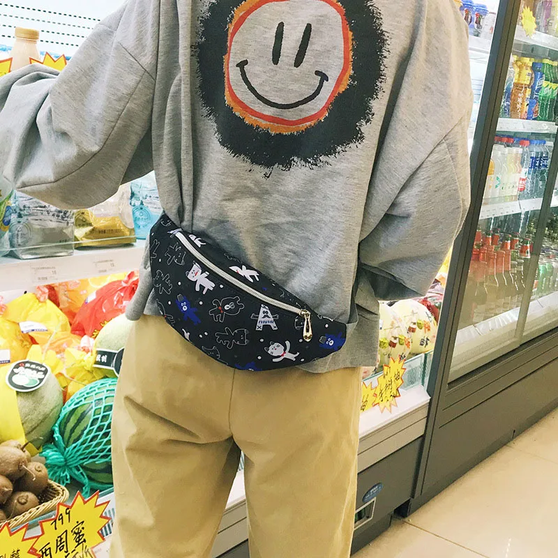 Детский поясной кошелек с защитой от кражи модные забавные сумочки на пояс для