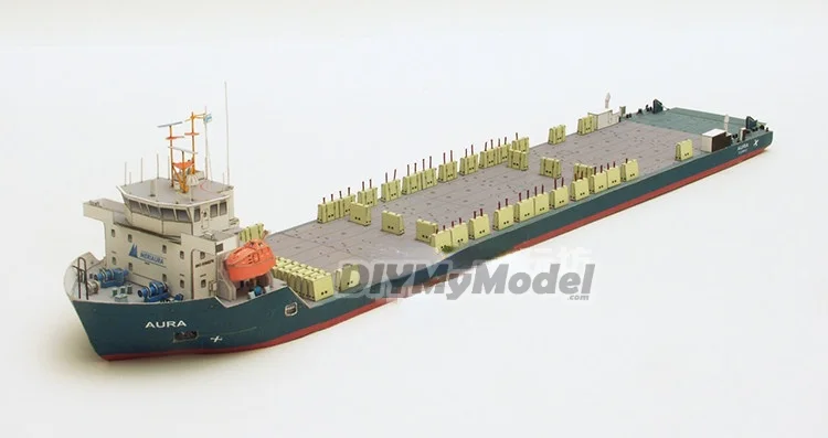 

DIYMyModeI 1:250 Scale Poland Heavy Load Carrier Aura Handcraft DIY Paper Model Kit Handmade Toy Puzzles
