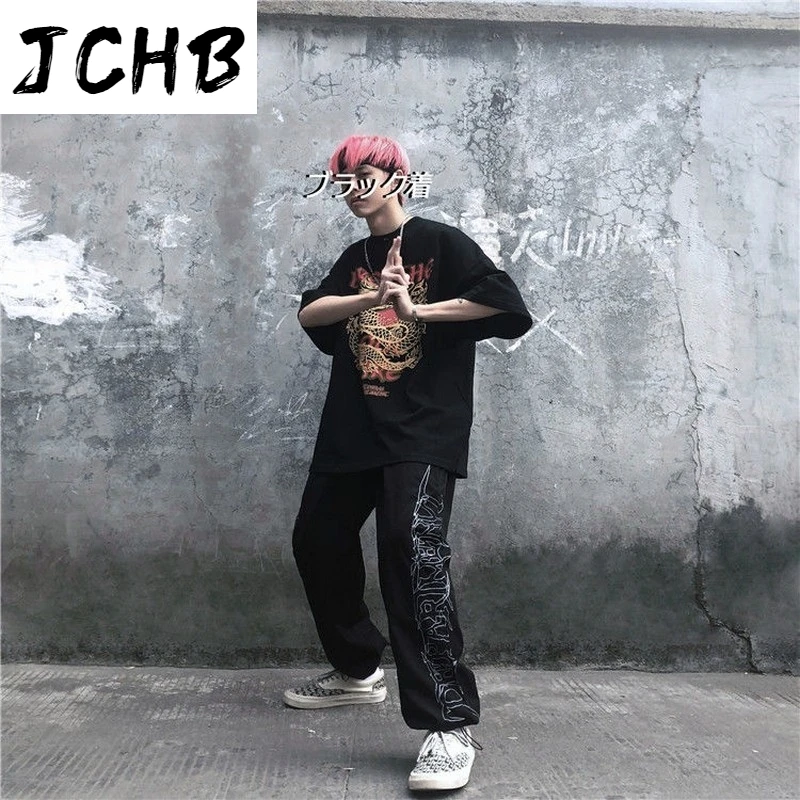 

2021 Drawstring Ankle- Length Men Pants Straight Tube Hip Hop Korean Loose Casual Pants Clothing Sweatpants New Spring Pant