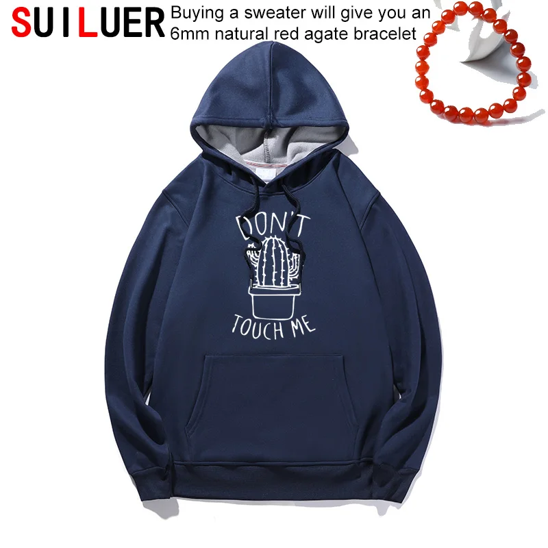 

Funny DON'T TOUGH ME Cactus Hoodies Women Casual Winter Autumn Fleece Cotton Womens Sweatshirts Vintage Pullover Sports Sweater