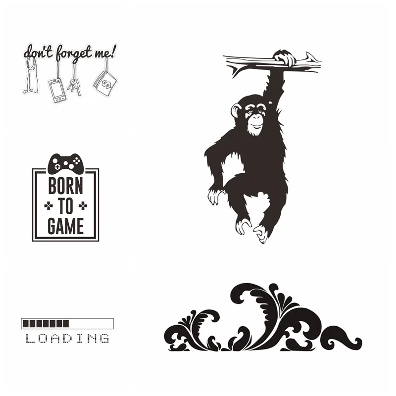 Съемное виниловое домашнее украшение для комнаты забавные наклейки на стену