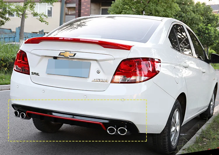 Защитный диффузор для заднего бампера Chevrolet Sail ABS 2017 2018 комплект корпуса бампер