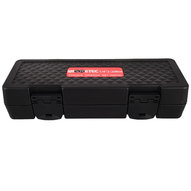 

Socket Wrench, 35pcs/set 2-20Nm Ratchet Adjustable Torque Wrench Socket Bit Industrial Grade Bicycle Repair Hand Tools