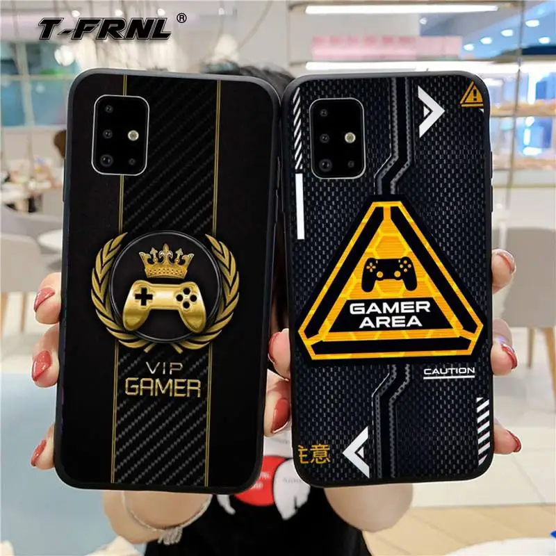 

For Boys Gamer Zone Phone Case For Samsung S5 S6 S7 S8 S9 S10 S20 S21 Edge Plus E Fe Lite Cover