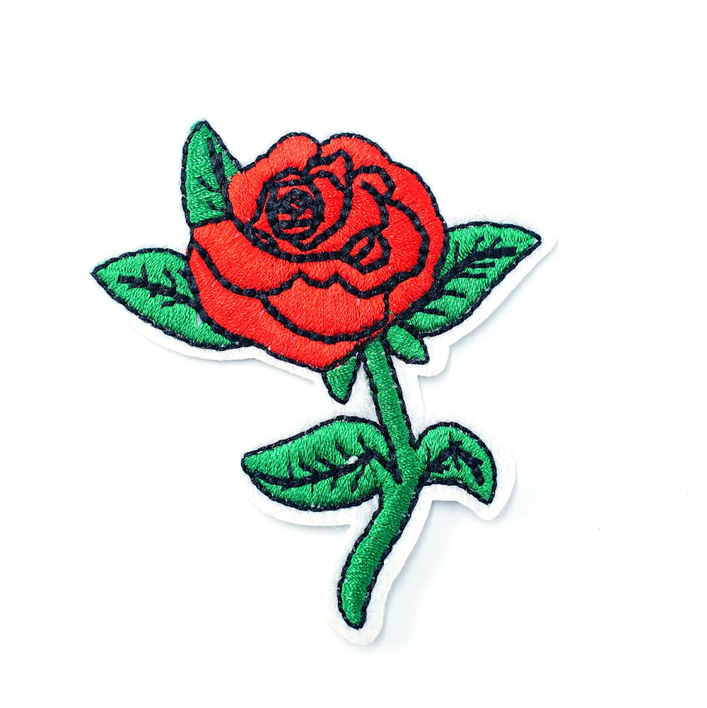 Роза 6 7 х7 5 см блестящие нашивки одежда милая мультяшная нашивка ткань вышивка