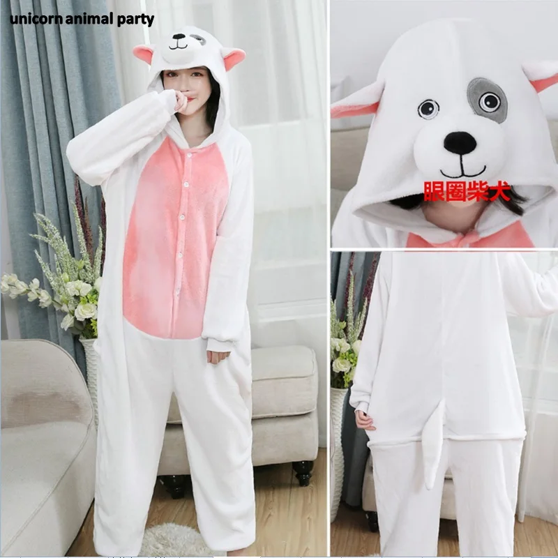 Кигуруми Хэллоуин Рождество для мужчин и женщин косплей Шиба ину пижамы домашние