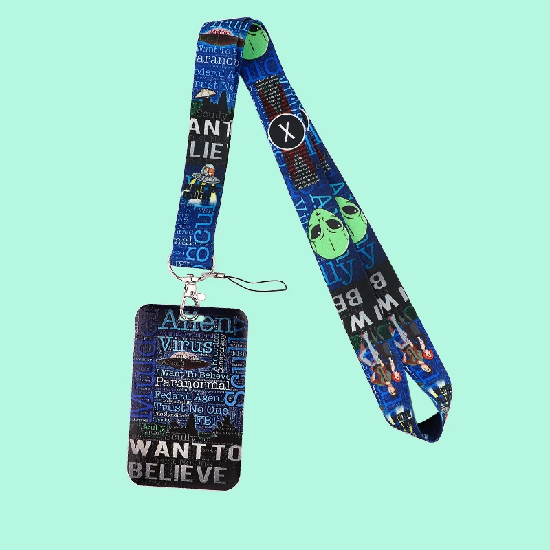 

20 шт./лот G2089 модный шейный ремешок с инопланетянином Moive ремешок для тренажерного зала многофункциональное оформление с отделением для кар...