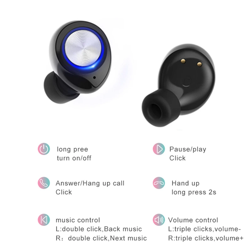 Беспроводные наушники TWS с шумоподавлением Bluetooth-наушники сенсорным управлением