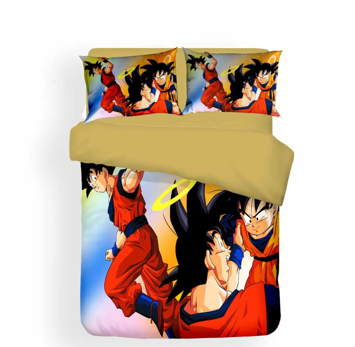 Новые корейские носки из хлопка, хлопковые Dragon Ball Z Комплект постельного белья наволочка близнец полный queen King Размеры для мальчиков и девочек, Комплект постельного белья 2/3 шт. набор пододеяльников