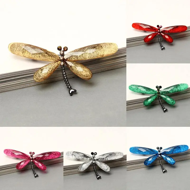 Винтажная брошь в форме насекомого с кристаллами 1 шт.|Броши| |