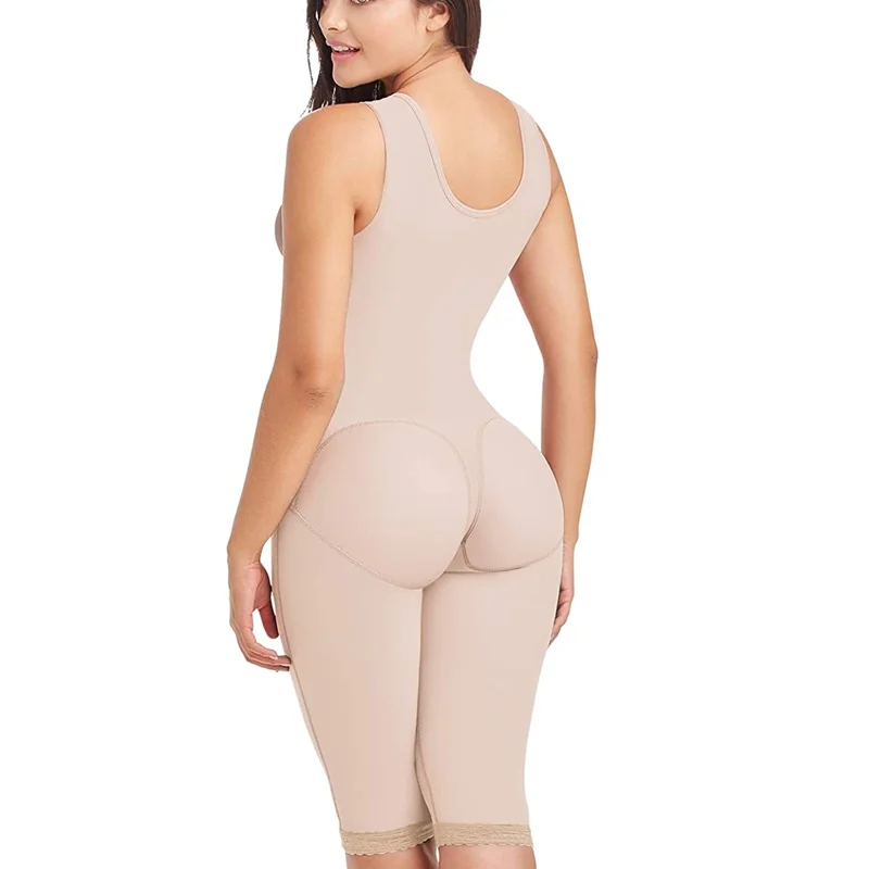 Women' Corset Waist Trainer Tummy Control Hook And Eye Closure Breast Support Butt Lifter Long Bodysuit Shapewear