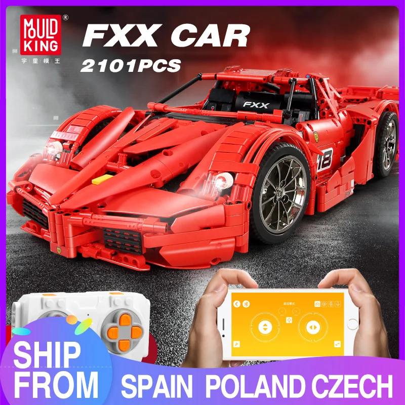 Форма King MOC высокотехнологичная FXX F40 Enzos супер гоночная спортивная модель