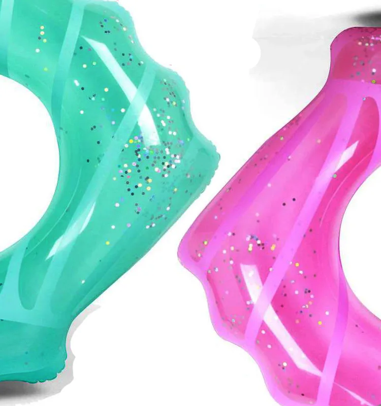 

Swimming Pool Float Inflatable Circle Shiny Shell Swimming Ring for Kids Adult Floating Lifebuoy Beach Pool Party Toys