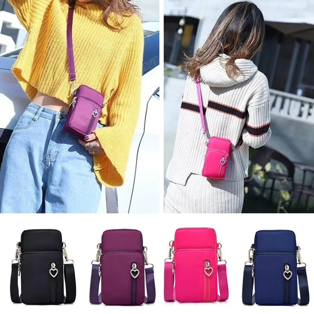 Новая Корейская спортивная сумка на мобильный телефон женская мессенджер шею