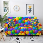 Чехол для дивана эластичный, на 1234 мест, с принтом воздушных шаров