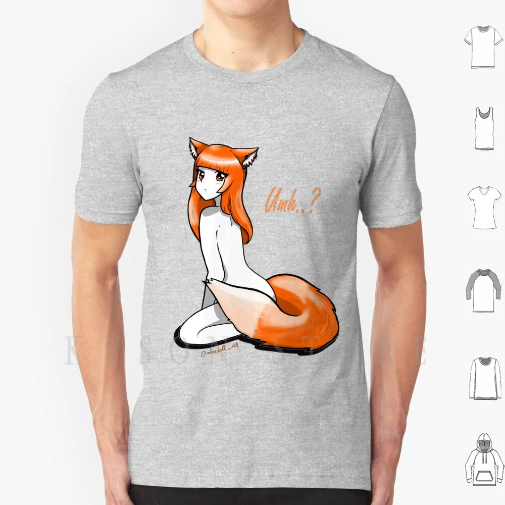Футболка Foxy Girl Fox Loli Kawaii с принтом для мужчин новинка крутая хлопковая футболка