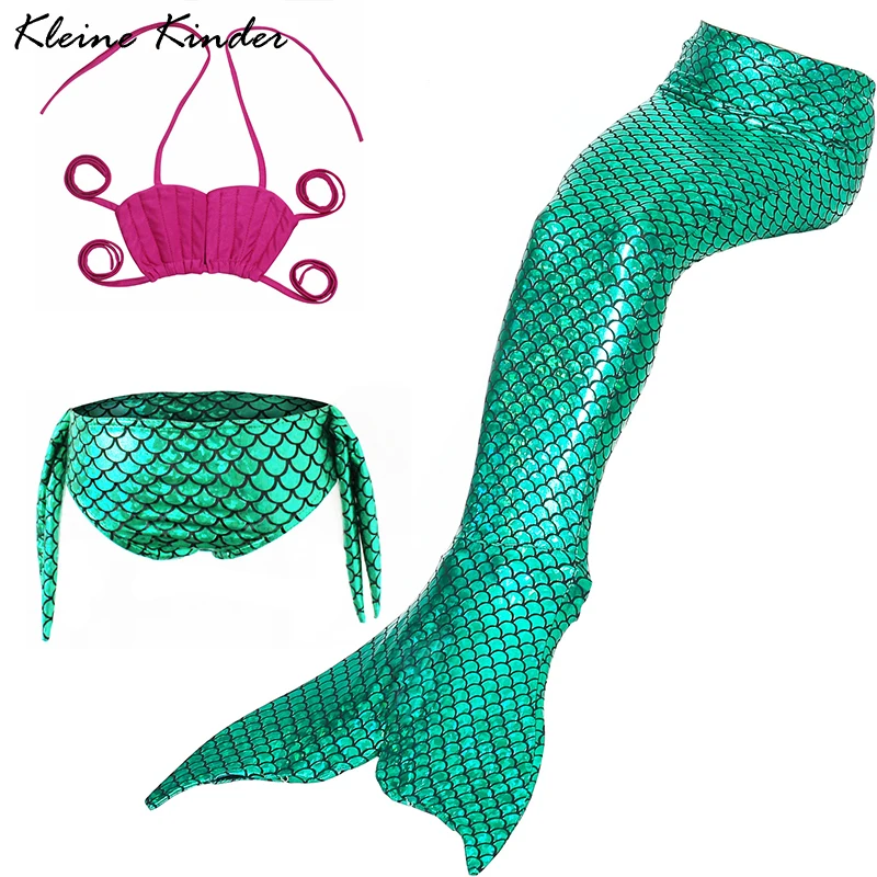 Детский купальник для девочек комплект бикини + хвост русалки малышей детская
