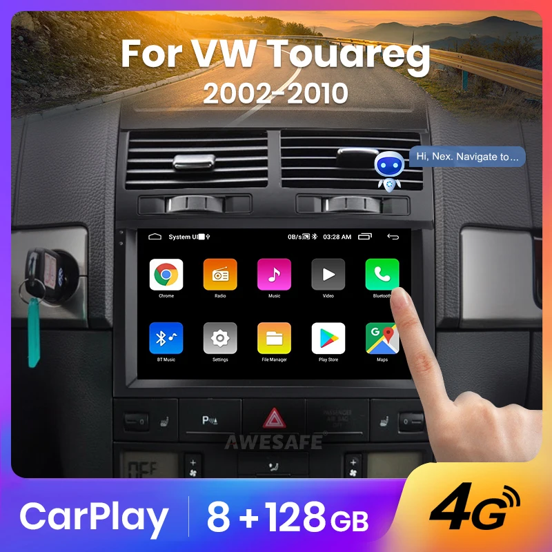 Автомагнитола AWESAFE 2 din Android для Volkswagen Touareg 2002-2010 | Автомобили и мотоциклы