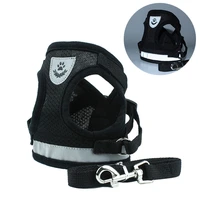 dog harness reflective breathable adjustable pet vest with handle for outdoor walking no more pulling tugging or choking