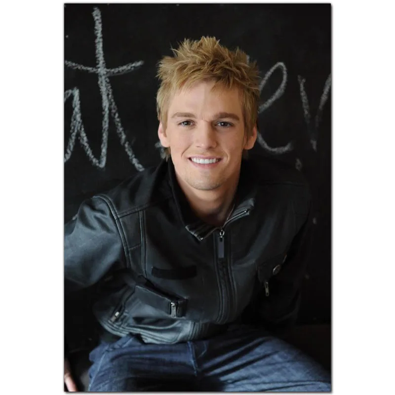 Плакат на холсте Аарон Картер для домашнего декора настенный тканевый постер