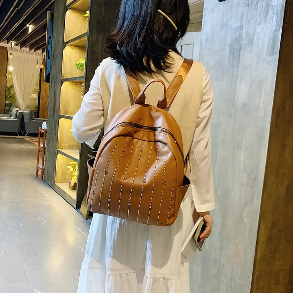 Хит продаж женские рюкзаки новинка 2019 модные уличные простые Ретро стиль на