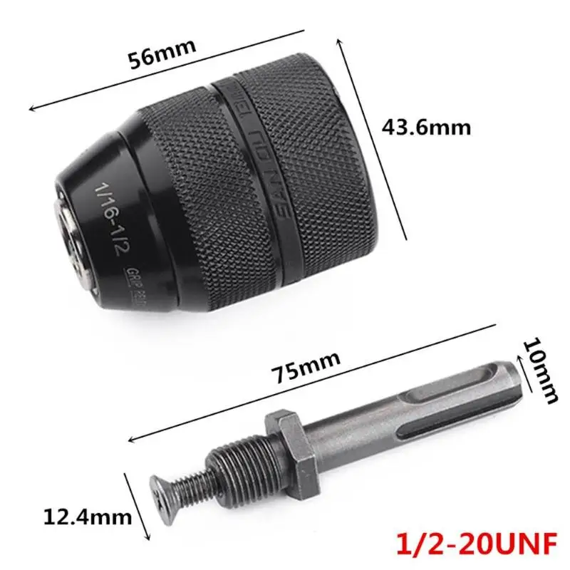Sds Drill Chuck Screwdriver Cartridge Quick Change Adapter Converter Perforator Chrome for Electric Drills | Инструменты