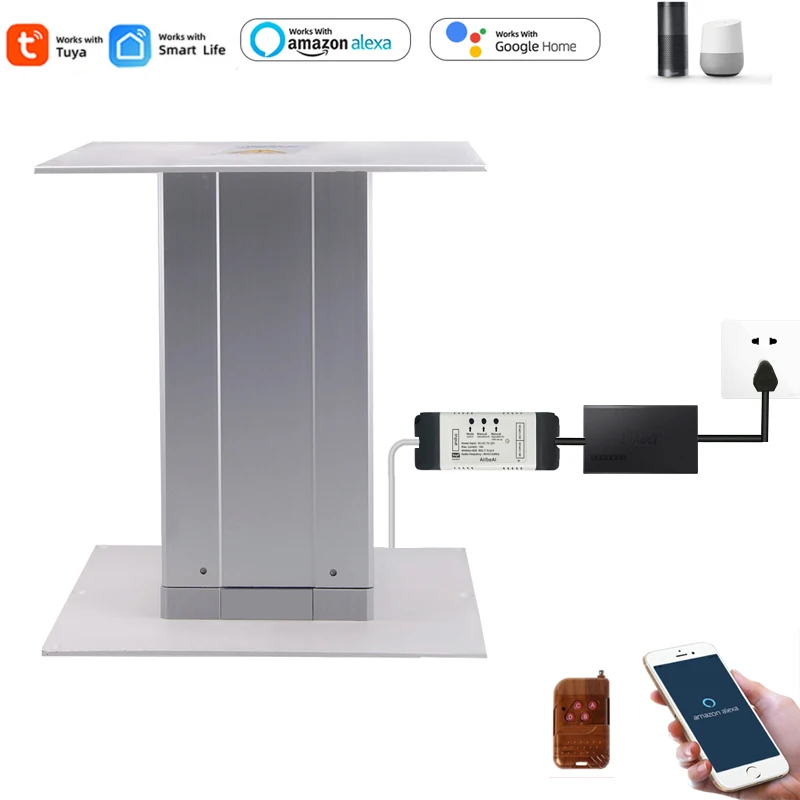 

WIFI Tatami electric lifting table Electric linear actuator for household Laboratory home automatic lift platform with Alexa