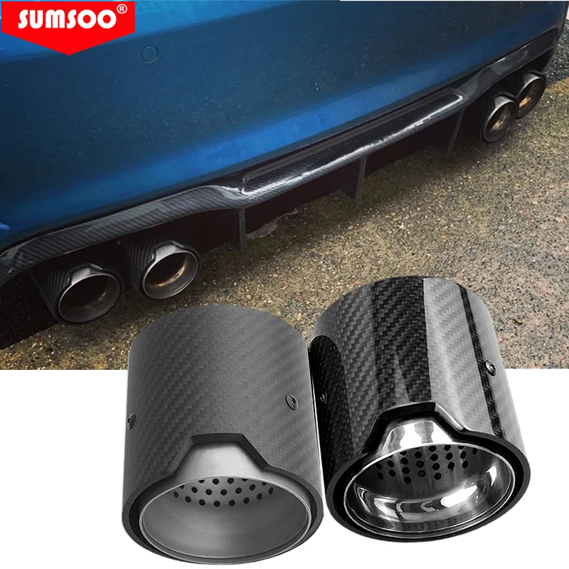 

genuine SUMSOO 1PCS Carbon Fiber Exhaust tip Auspuffspitze for BMW M2 M3 M4 M135i M235i M140i M240i M335i M340i M435i