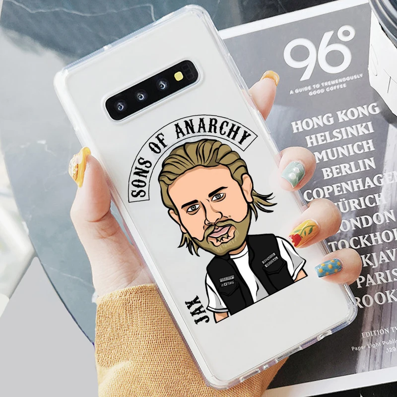 Американский ТВ сыновья анархия мягкий прозрачный чехол для телефона Fundas Coque для samsung A5 A50 S7 S9 S8Plus S10 A6 A8P Note8