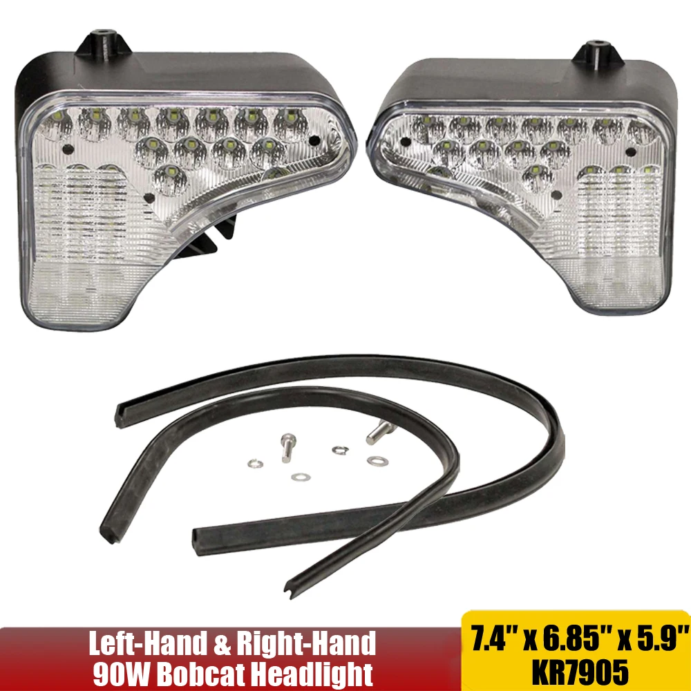 Передняя фара со светодиодной герметичной лучой 90 Вт 7x7 прожектор для Bobcat M Series Skid