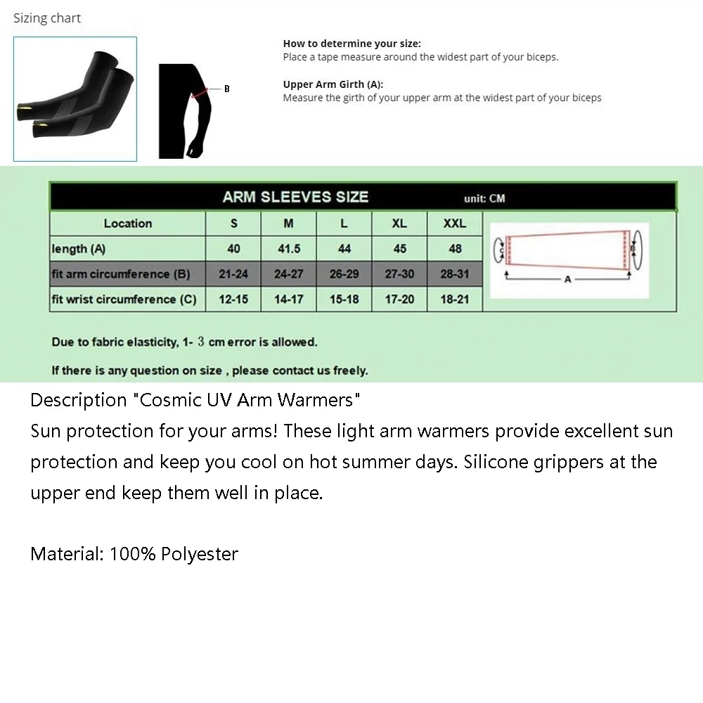 

Pro Team MAVIC Cosmic Leg Warmers Black UV Protection Cycling Arm Warmer Breathable Bicycle Running Racing MTB Bike Leg Sleeve