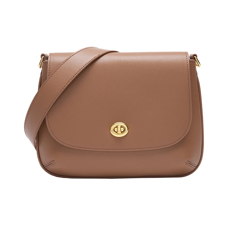 

Vintage Cowhide Shell Bags Wide Straps Leather Shouler Bag For Women Solid Crossbody Bags Luxury Handbags Women Bags Designer