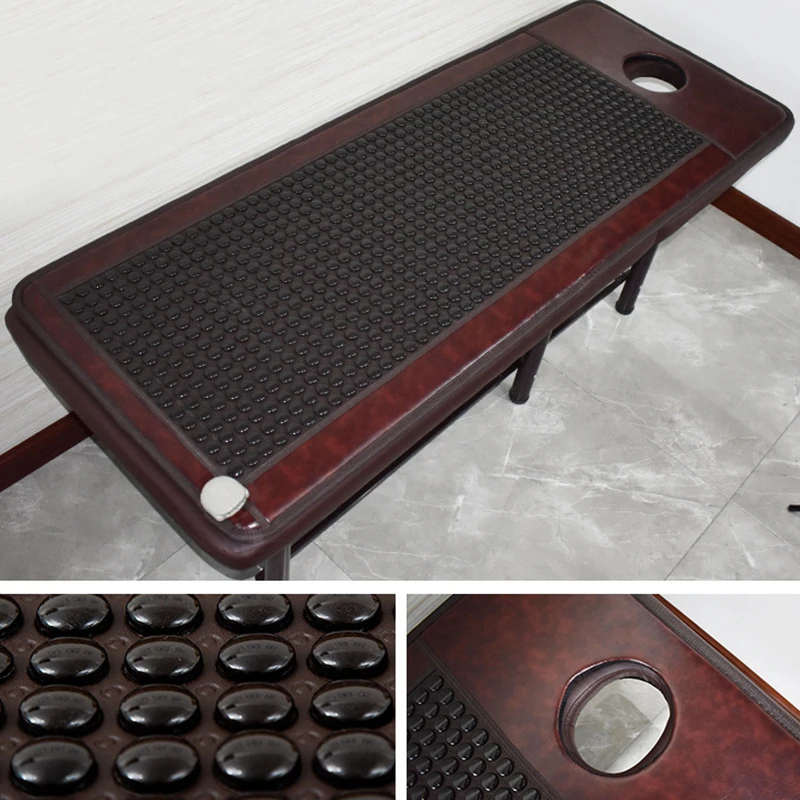 

70*180cm Electric Heating Jade Massage Cushion Tourmaline Far infrared Hot Compress Therapy Health Mat For Home Beauty Salon