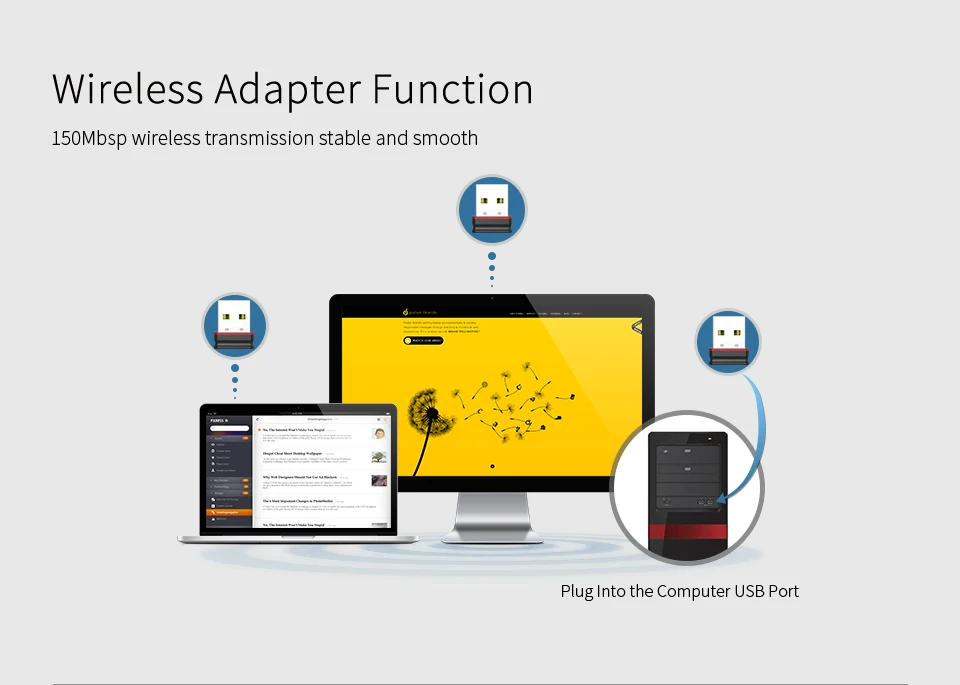 Недорогой мини USB Wifi адаптер 802.11n Антенна 150 Мбит/с USB беспроводной приемник MT7601 сетевая карта Wi-Fi для настольного ноутбука