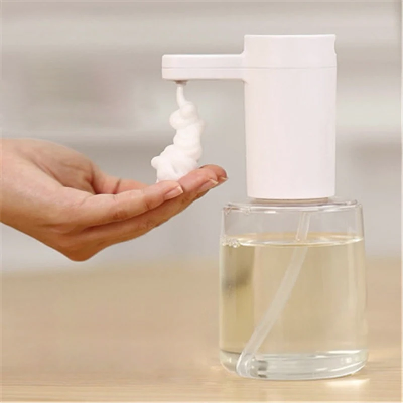 

USB Charge Automatic Induction Foam Soap Dispenser Adjustable Sensor Liquid Soap Dispenser Waterproof Colorful Lights Battery