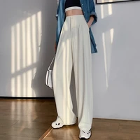 maxi casual new waist pants high summer elegant trousers fashion leg for women loose clothes female wide trousers for women hig