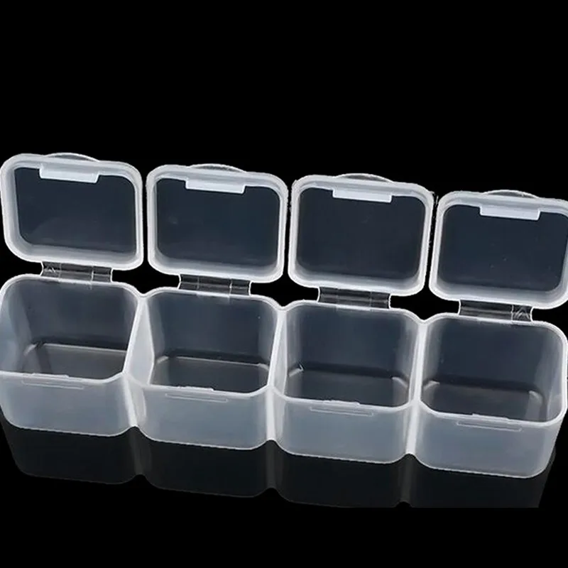 

28/56/ Slot Transparente Compartment Plastic Storage Box Jewelry Earring Bead Screw Holder Case Display Organizer