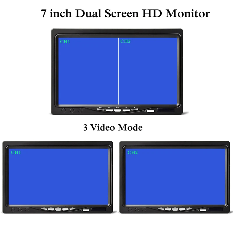 YuanTing HD ЖК-монитор с двойным раздельным экраном 7 '' ЖК-дисплей для домашней