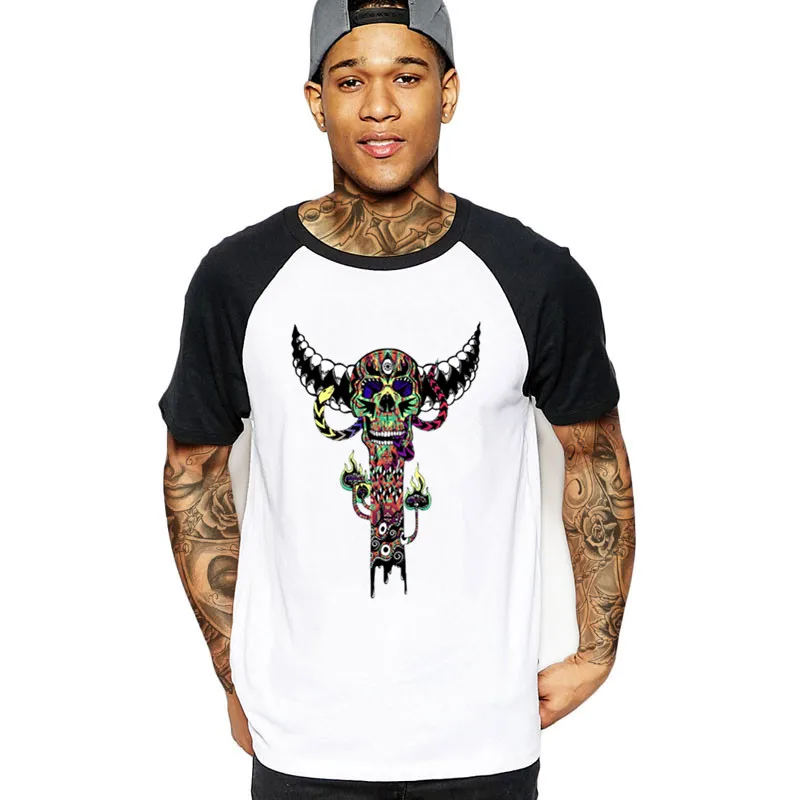 Новинка 2020 хит психоделический череп с Тотем Змеи цветная улыбка шаман дух