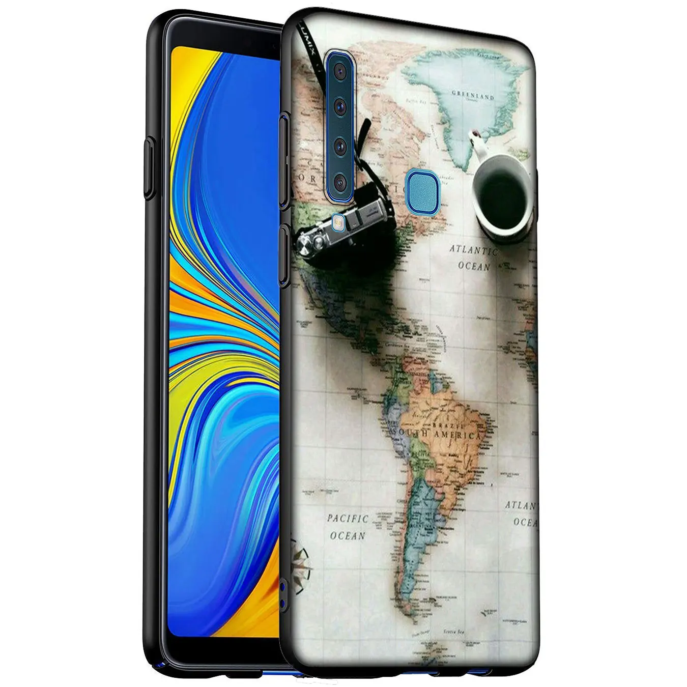 Красивый мягкий силиконовый чехол для телефона Samsung Galaxy A6 A7 A8 A9 2018 A3 A5 2016 2017 Note 9 8 10