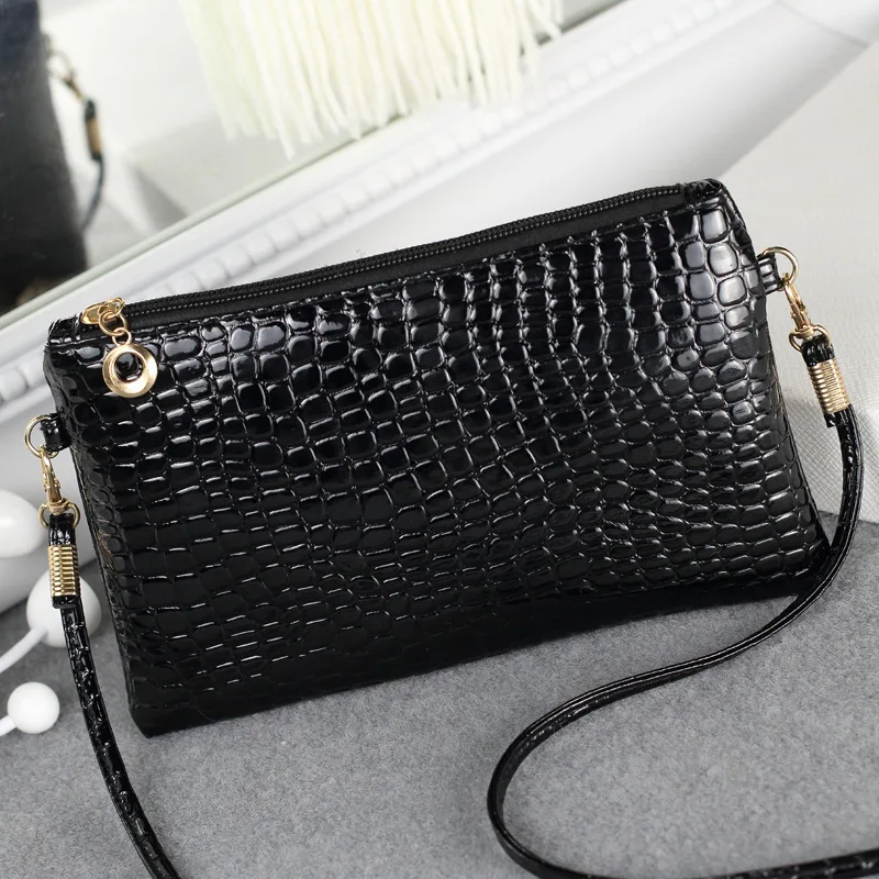 

Fashion Single Shoulder Bag Women's Messenger Bag Hand Bag Korean Version Leisure Crocodile Pattern Small Bag