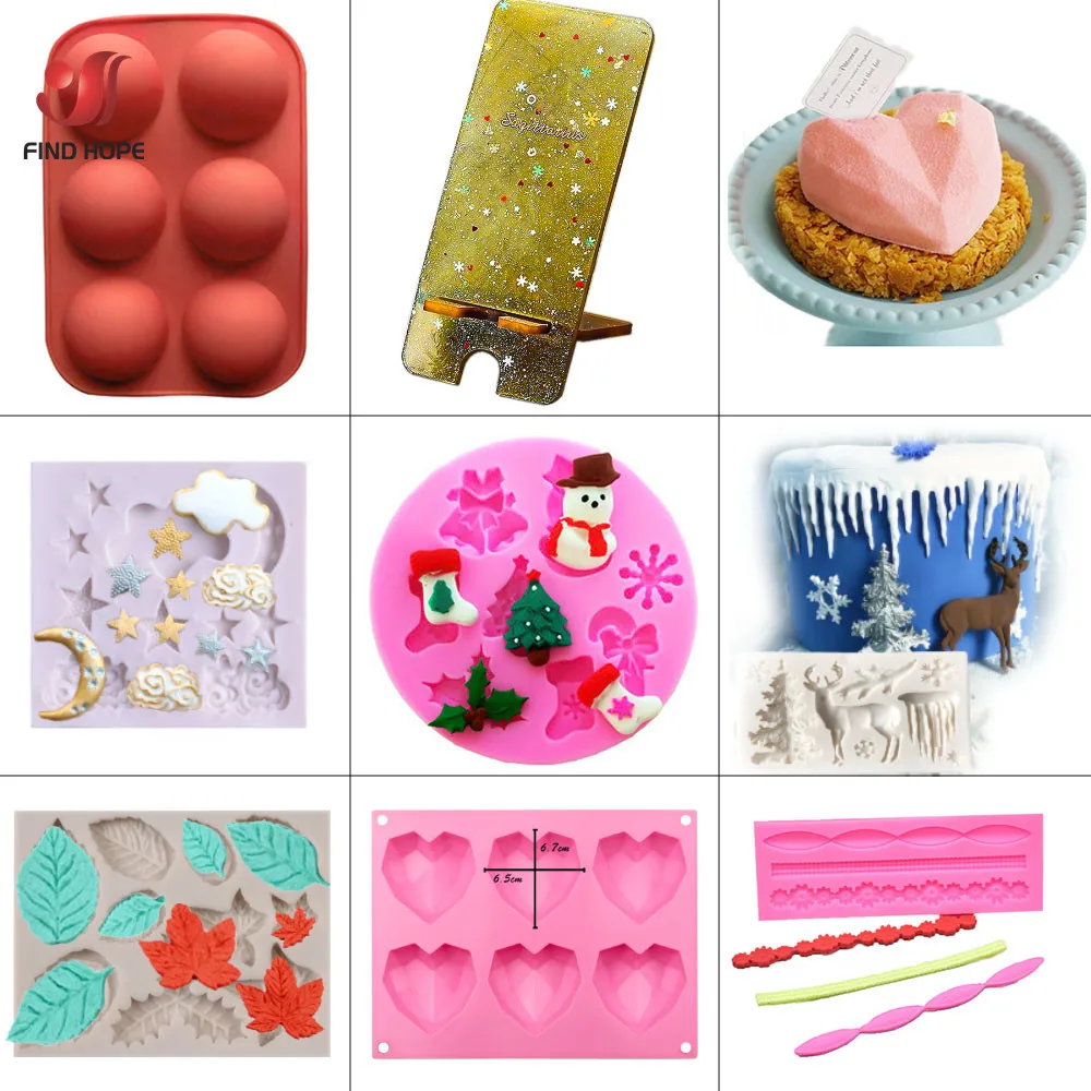 

Silicone Crystal Epoxy Resin Mold Casting Mould Shaped Epoxy Resin Mould Handmade DIY Crafts XMAS Decoration Making Tools