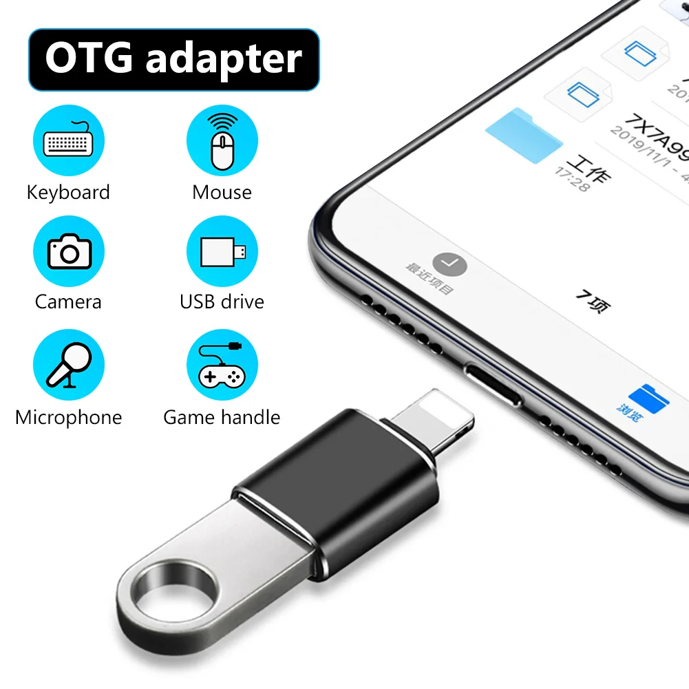 OTG 3 в 1 адаптер Type C Micro USB кабель для Apple iPhone Подходит Мобильный телефон 0 U диск кард