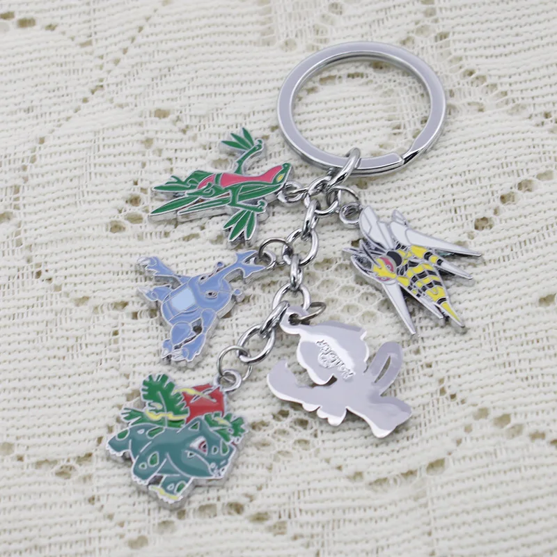 Брелок с покемоном Entei Eevee Swablu Piplup Poke Ball Pikachu Ash Ketchum Rowlet милый забавный мультфильм металлический брелок Аниме подвеска