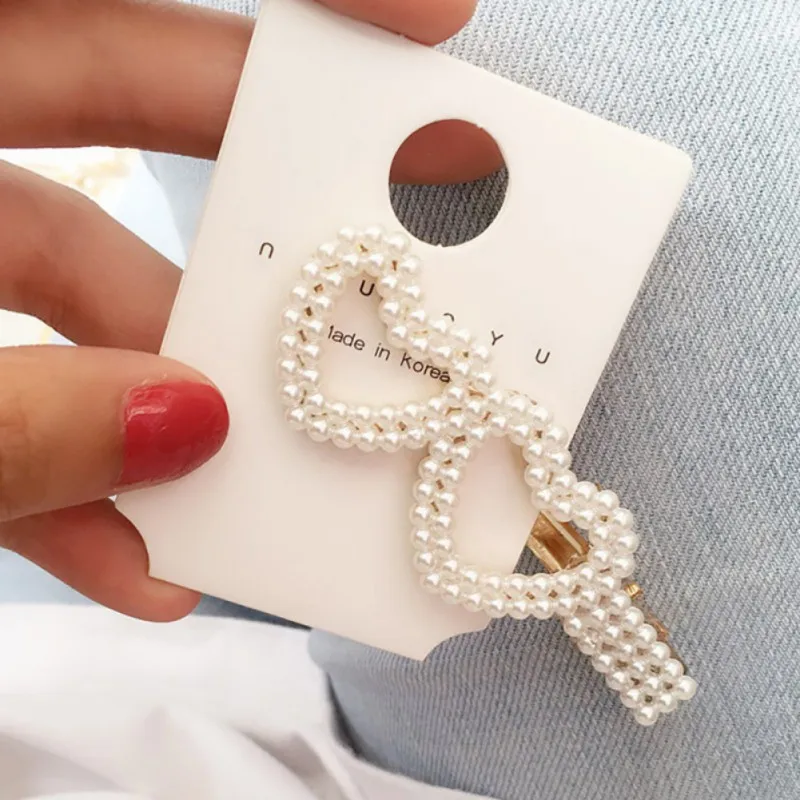 Милая детская заколка для волос девочек милые заколки шпилька с жемчужиной детей