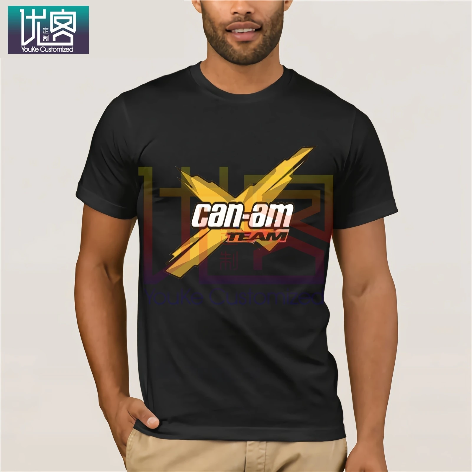 Новая футболка с принтом Can-Am X Team BRP Buy ATV крутая летняя для мужчин