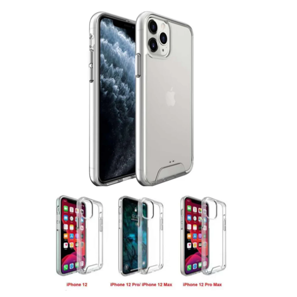 

Transparent TPU Mobile Phone Case For iPhone 12/12 Pro Max Soft Shell Anti Falling Back Cover